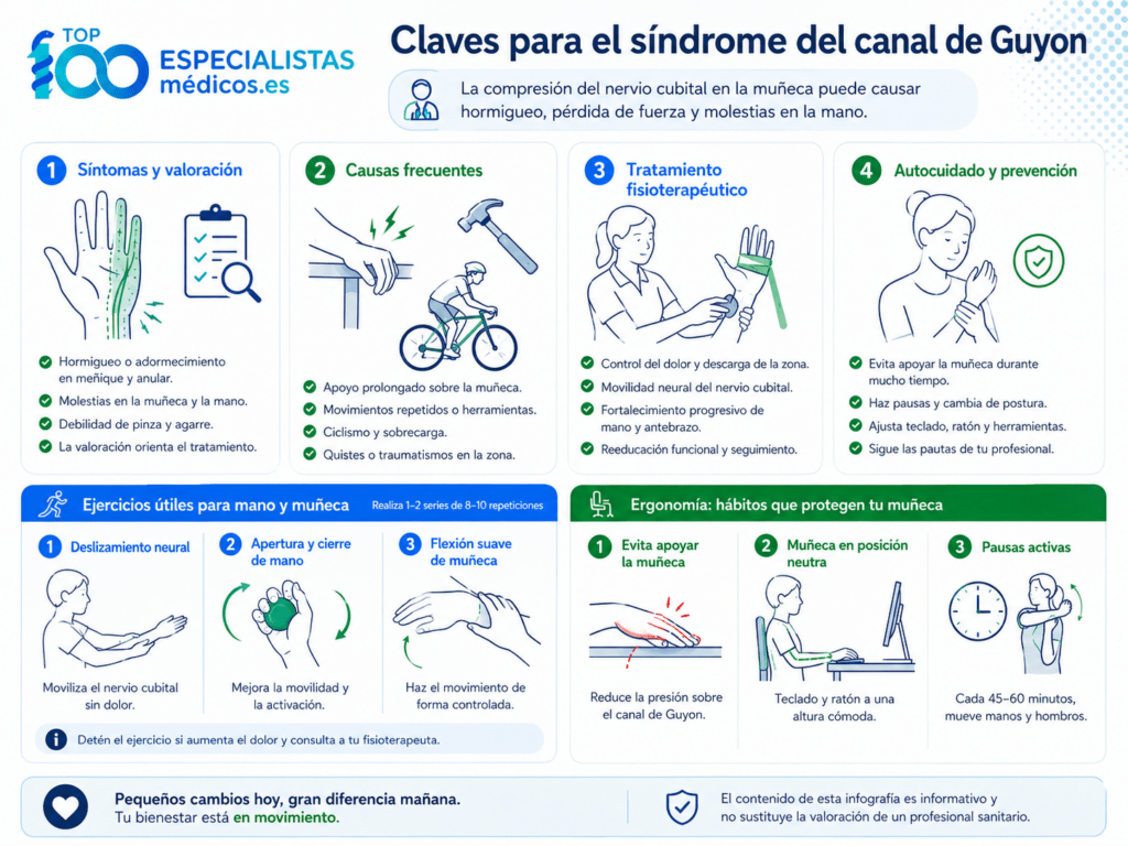 Claves para el síndrome del canal de Guyon